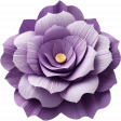 Purple Crepe Paper Flower