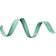 Teal Brush Stroke Ribbon