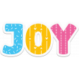 Joy Word Art Sticker