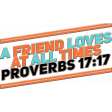 A Friend Loves at all Times Word Art