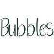 Bubbles Word Art Sticker