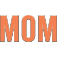 Mom Chipboard Word Art