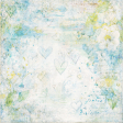 Blue Green Yellow Painted Mixed Media Background Paper