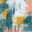 Teal & Gold Mixed Media Background 2