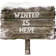 Touch of Frost - wooden sign