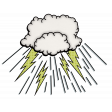 Super Hero Cloud Dropping Rays
