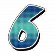 Super Hero Number Color 6