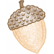 Pumpkin Spice Love - Chalk Drawn Acorn