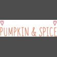Pumpkin Spice Love - Chalk Word Art 3