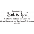 Scripture Word Art - know that the Lord is God