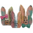 Wooden Easter Bunny group 