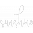 Pretty Bird Word Art (sunshine)