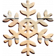 Christmas Cuties Wood - snowflake 02