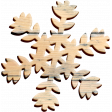 Christmas Cuties Wood - snowflake 04