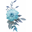 Blue floral cluster 