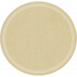 Birthday Wishes - Tan Circle Tag
