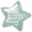 Birthday Wishes - Blue Puffy Balloon Star