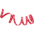 Birthday Wishes - Red & White Polka Dot Curly Ribbon