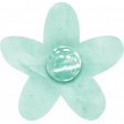 Birthday Wishes - Light Blue Paper Flower