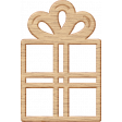 Birthday Wishes - Gift Shaped Wood Chip