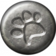 Furry Friends - Kitty - Metal Pawprint Brad Template