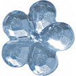 Button Mix Set # 03 - Button 06 - Crystal Blue Flower