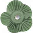 Jane - Green Fabric Flower