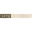 Jane - Word Art - Brown Date Label