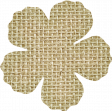 Jane - Tan Burlap Flower