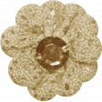 Jane - Tan and Brown Crochet Flower