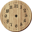 Rustic Charm Feb 2015 Blog Train Mini Kit - Wood Clock
