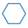 Pocket Basics 2 Label - Layered Template - Hexigon Small