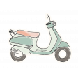 Already There Vespa Sticker