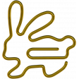 Easter bunny paper clip1