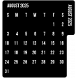 Calendar August 2025