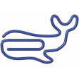 Whale paperclip