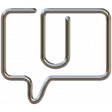 Mini speech bubble paperclip