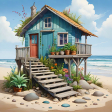 Beach Shack Background