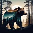 Black Bear Background