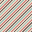 Mint, Choc and Rose Diagonal stripes patterned paper