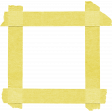 Our House-Masking Tape-Frame-Yellow