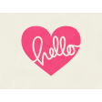 Love At First Sight - Journal Card Hello - Landscape
