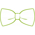 XY Doodle - Lime Bow Tie