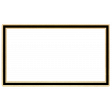 Frame – Elegance in gold and black 1