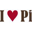 Pi Day I Heart Pi