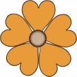 Pi Day Orange Flower