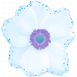 Wintry Glittery Flower