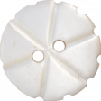 Button Tin - button white flower