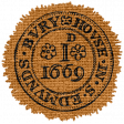 March 2022 Blog Train Burlap Coin