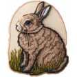 Easter Embroidered Badge Rabbit 01